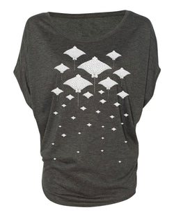 Spotted Eagles Flowy Loop Blouse - prawnoapparel.com