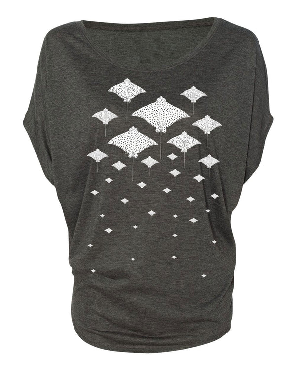 Spotted Eagles Flowy Loop Blouse - prawnoapparel.com