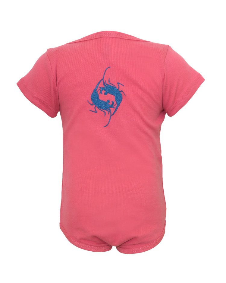 Dolphin Spree Organic Cotton Onesie - prawnoapparel.com