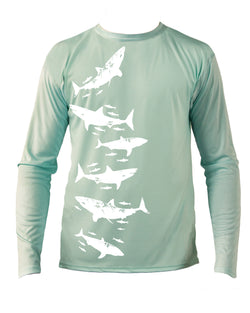 White Shark Recycled Plastic Bottle Beach & Boat Shirt