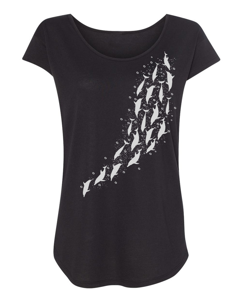 Dolphin Pod Modal Cotton Crew