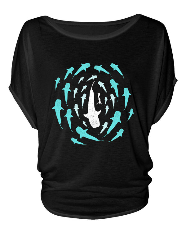 Whale Shark Bamboo Loop Blouse - prawnoapparel.com