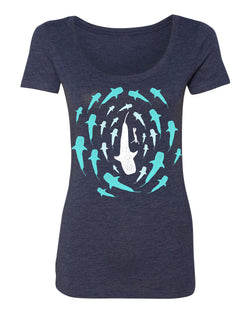 Whale Shark Bamboo/Organic Cotton Scoop Neck - prawnoapparel.com